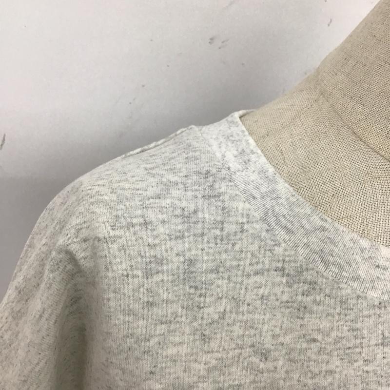 ローリーズファーム LOWRYS FARM Tシャツ 半袖 LF623081AD クルーネック FREE ロゴ、文字 灰 / グレー / レディース USED 古着 中古 10115090