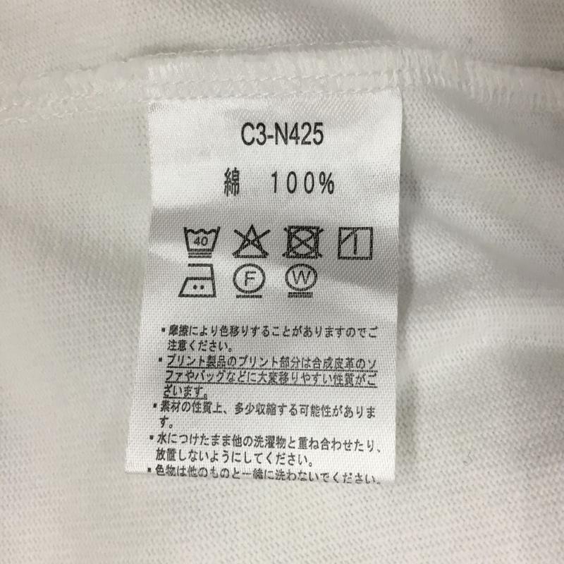 チャンピオン Champion トレーナー 長袖 c3-n425 長袖トレーナー スウェット クルーネック リブスウェットカットソー L ロゴ、文字 白 / ホワイト / メンズ USED 古着 中古 10115777