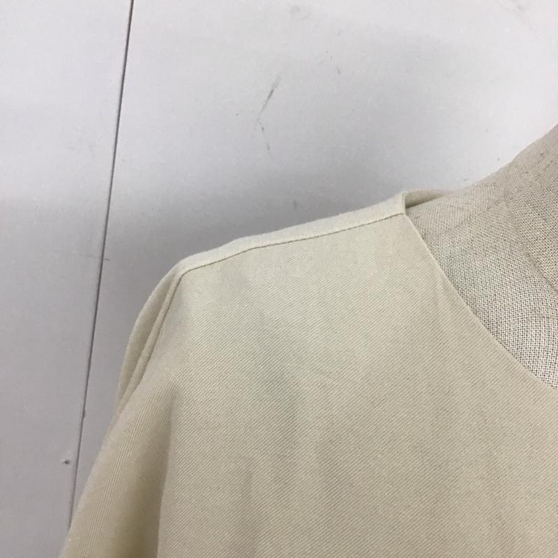 ザラ ZARA ジャケット、上着 ジャケット、ブレザー ノーカラー ドロスト M 無地 アイボリー / アイボリー / レディース USED 古着 中古 10113496
