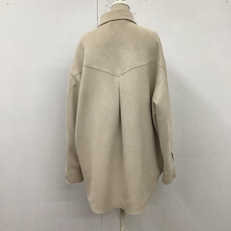 ザラ ZARA ジャケット、上着 ジャケット、ブレザー カジュアルジャケット カラージャケット ポケットジャケット アウター S 無地 ベージュ / ベージュ / レディース USED 古着 中古 10122431