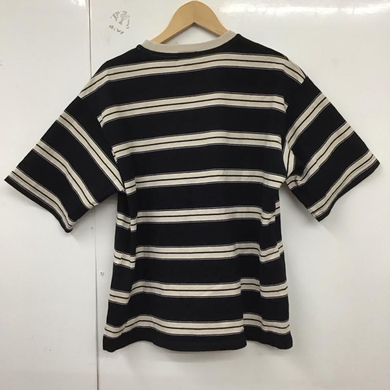 アイテムズ アーバンリサーチ ITEMS URBAN RESEARCH Tシャツ 半袖 IT25-11A016 コットンボーダー クルーネック M ボーダー柄 黒 / ブラック / X ベージュ / ベージュ / X 白 / ホワイト / メンズ USED 古着 中古 10129121