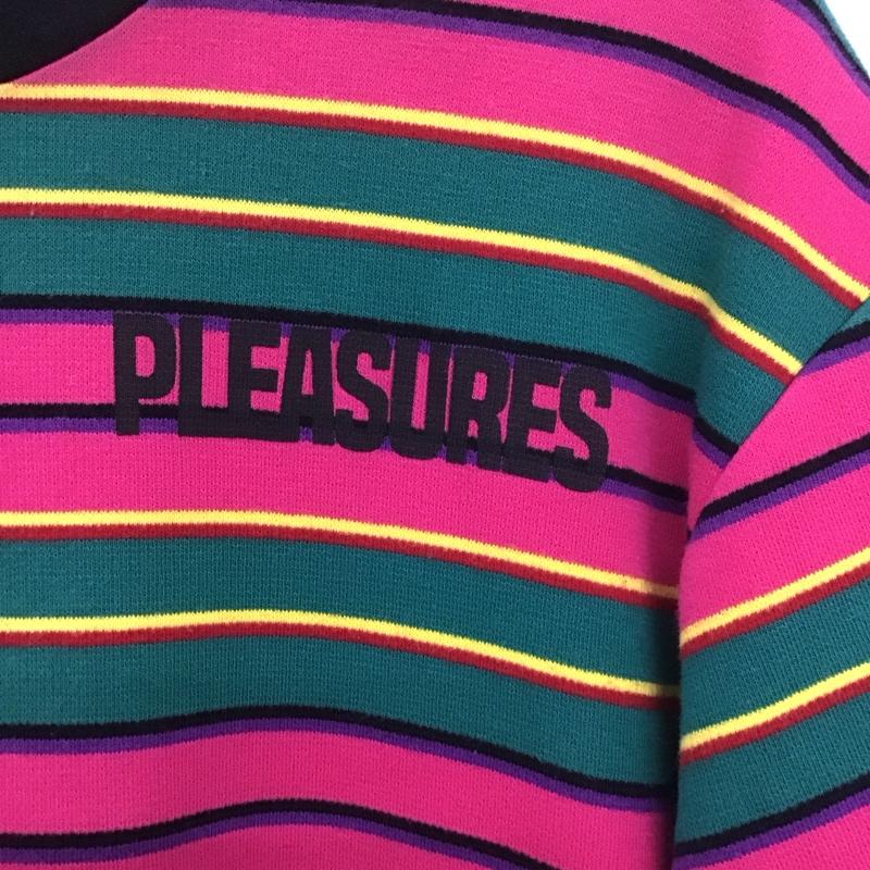 プレジャー PLEASURES Tシャツ 半袖 半袖カットソー プリントTシャツ クルーネックカットソー L ロゴ、文字 マルチカラー / マルチカラー / メンズ USED 古着 中古 10138211