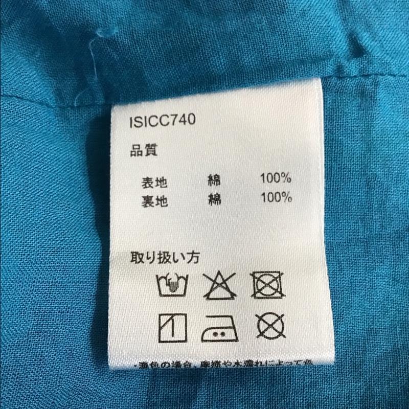 チチカカ TITICACA ワンピース ロングスカート ISICC740 ブロックプリント スリットネック 七分袖 総柄 マルチカラー / マルチカラー / レディース USED 古着 中古 10116465