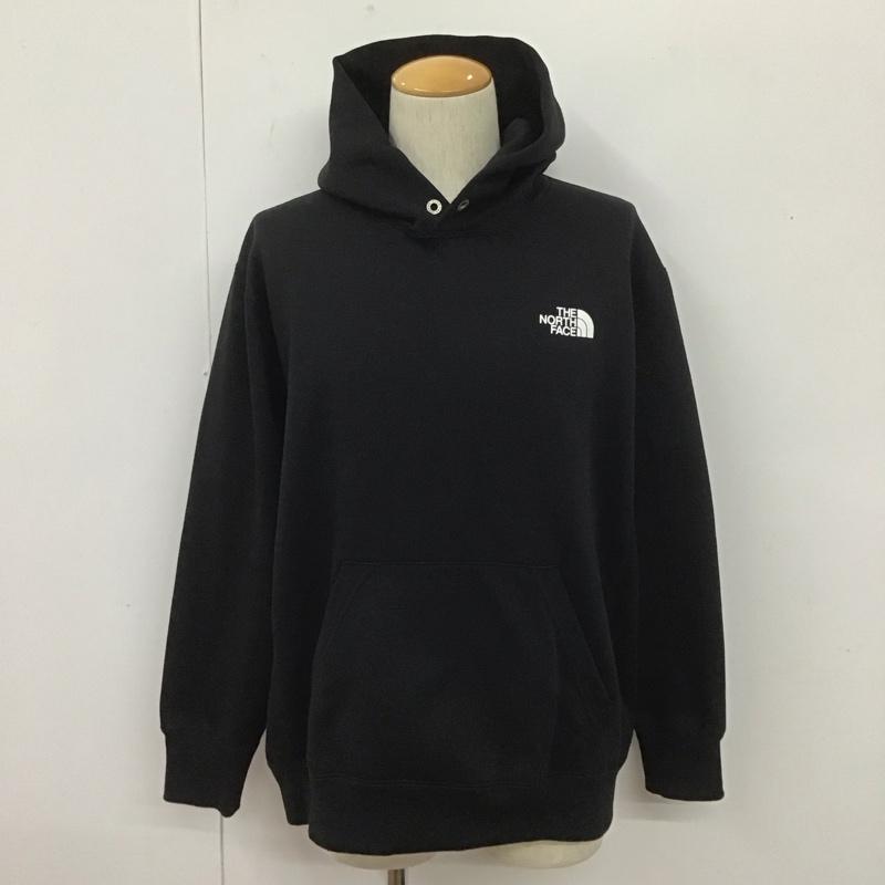 ザノースフェイス THE NORTH FACE パーカー 長袖 NT62040 バックスクエアロゴフーディ プリントスウェット 長袖パーカー XL ロゴ、文字 黒 / ブラック / メンズ USED 古着 中古 10107123