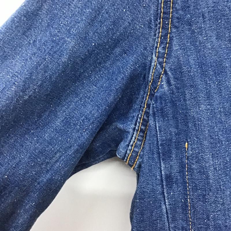 マウジー MOUSSY コート コート一般 0108SW11-0370 Denim teacher JK デニムチェスターコート FREE 無地 水色 / ライトブルー / レディース USED 古着 中古 10136934