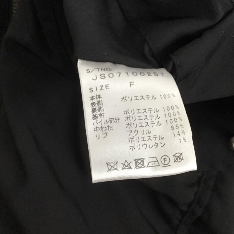 ジーナシス JEANASIS ジャケット、上着 ジャケット、ブレザー js071002st ジップアップジャケット アウター リバーシブル FREE 無地 黒 / ブラック / レディース USED 古着 中古 10124744