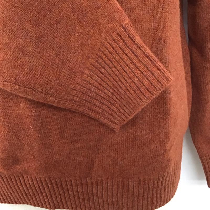 ブルックスブラザーズ BROOKS BROTHERS ニット、セーター 長袖 長袖ニットカットソー ニット セーター Vネックニット M 無地 橙 / オレンジ /  メンズ USED 古着 中古 10112839