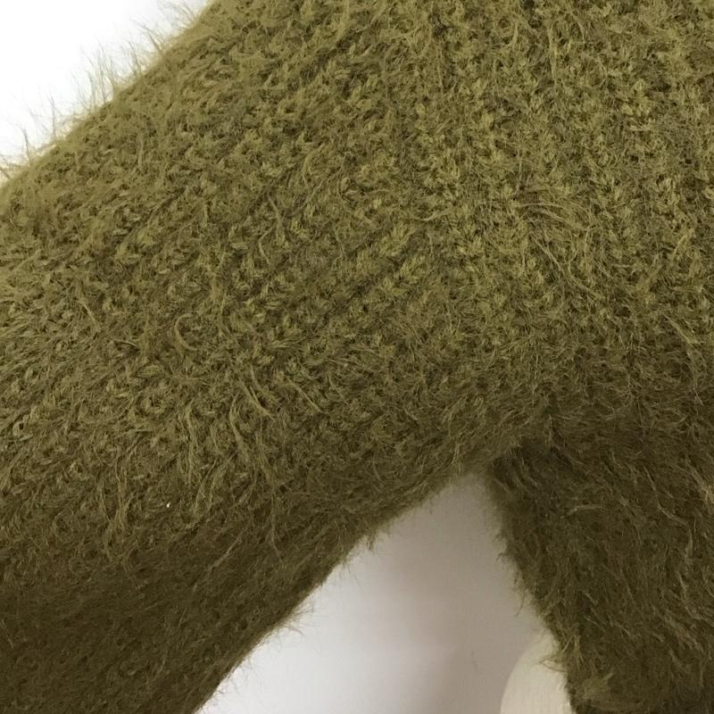 アルシーヴ archives カーディガン 長袖 M 無地 カーキ / カーキ / レディース USED 古着 中古 10128225