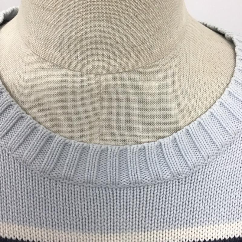 ポロバイラルフローレン Polo by RALPH LAUREN ニット、セーター 長袖 長袖ニットカットソー ニット セーター クルーネックニット L ボーダー柄 マルチカラー / マルチカラー / メンズ USED 古着 中古 10124582