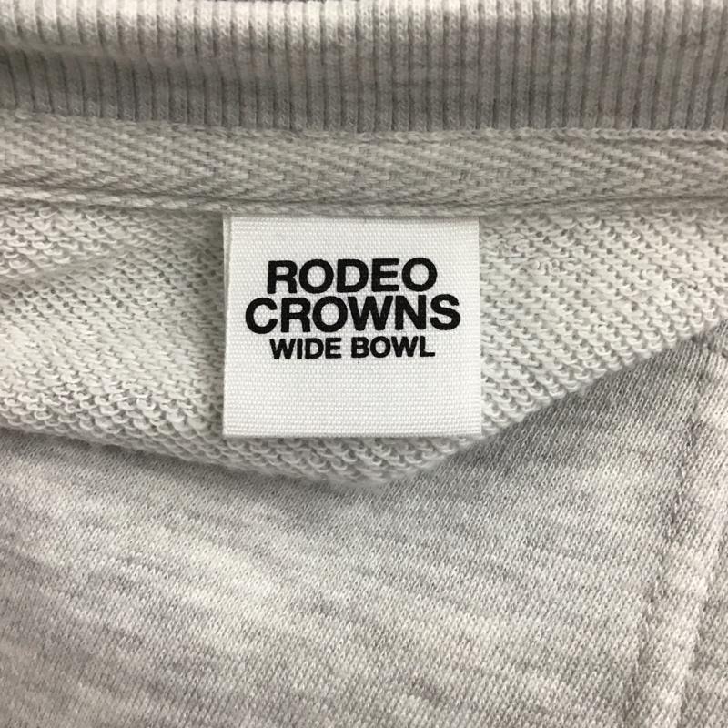 ロデオクラウンズワイドボウル RODEO CROWNS WIDE BOWL トレーナー 長袖 420gsq90-004m ロングロゴポケットスウェット FREE ロゴ、文字 灰 / グレー / レディース USED 古着 中古 10123913