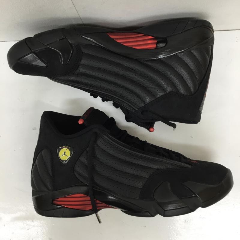 ナイキ NIKE スニーカー スニーカー 487471-003 AIR JORDAN 14 LAST SHOT ART OF A CHAMPION COLLECTION 28.0cm ロゴ、文字 黒 / ブラック / X 赤 / レッド / メンズ USED 古着 中古 10136412