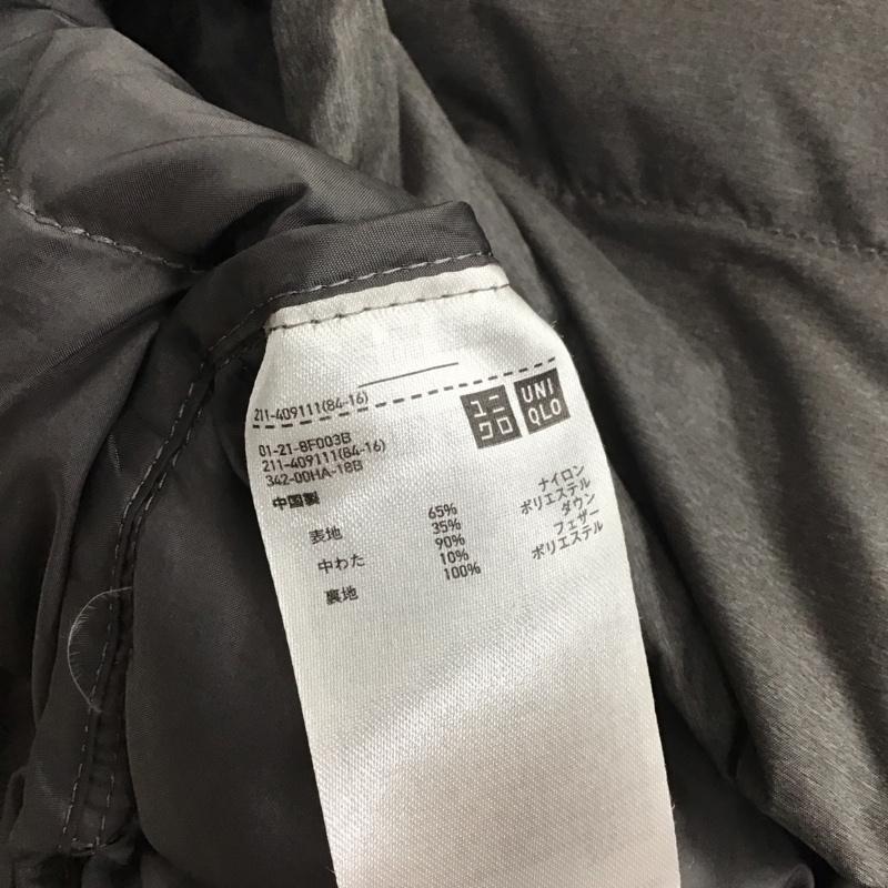 ユニクロ UNIQLO ベスト ベスト 211-409111 ジップアップベスト ダウンベスト ノースリーブカットソー M 無地 灰 / グレー / レディース USED 古着 中古 10124141