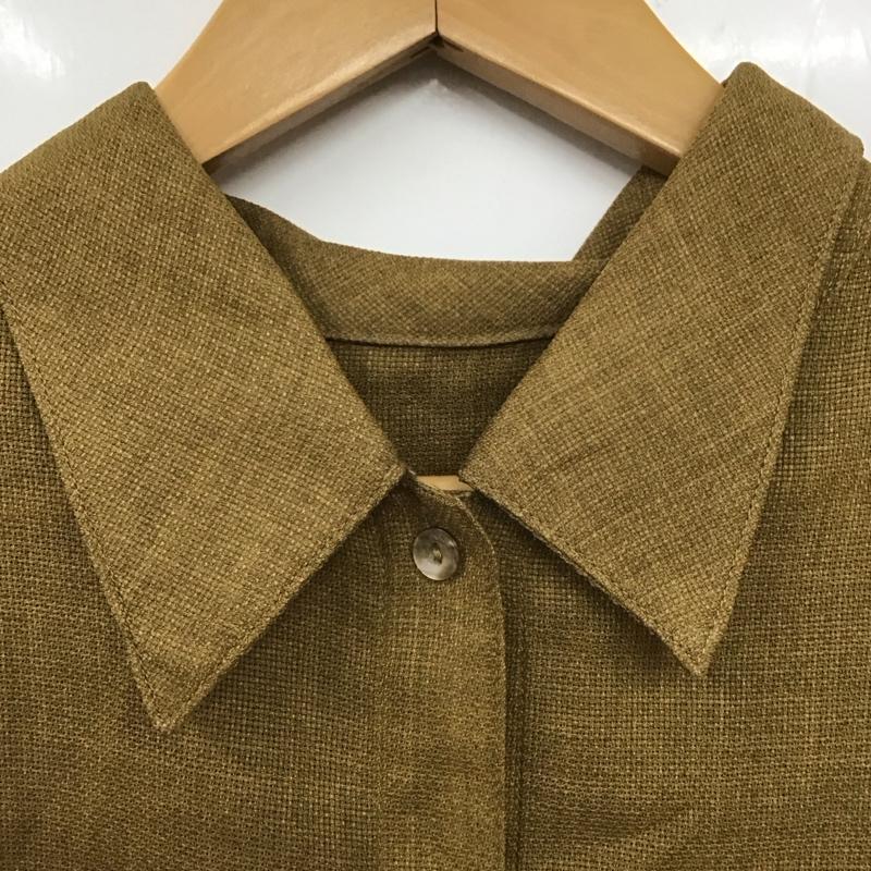 ローリーズファーム LOWRYS FARM シャツ、ブラウス 半袖 FREE 無地 茶 / ブラウン / レディース USED 古着 中古 10129282