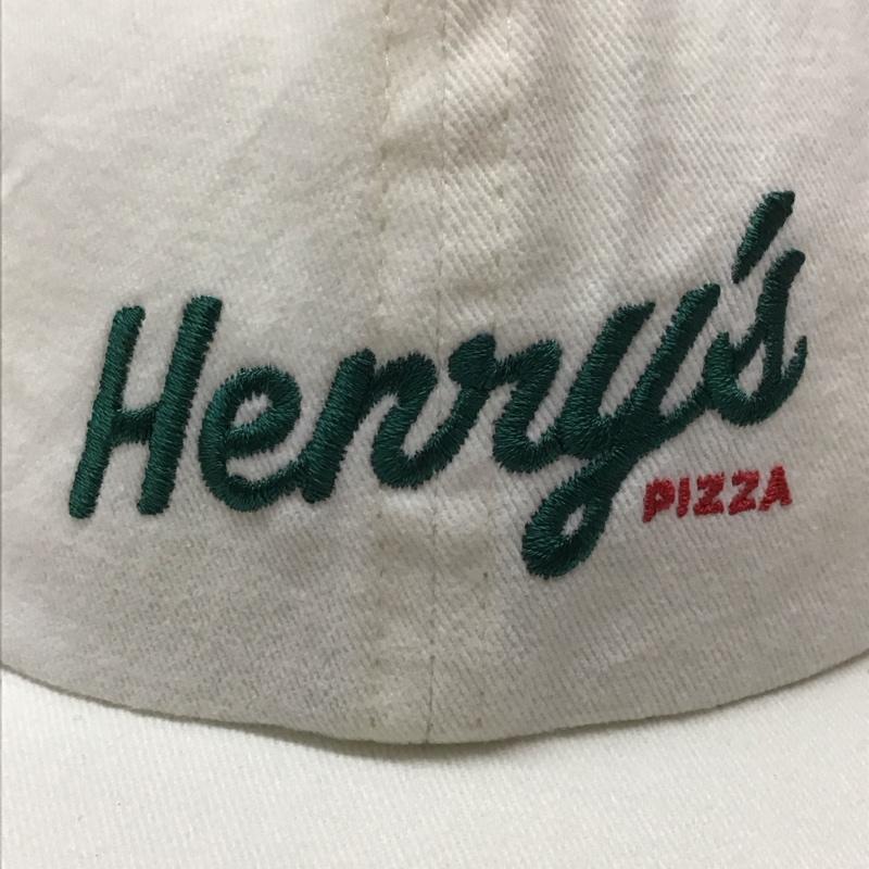 アイエービー スタジオ IAB STUDIO 帽子 キャップ Henry’s Pizza ロゴ、文字 白 / ホワイト / メンズ USED 古着 中古 10113380