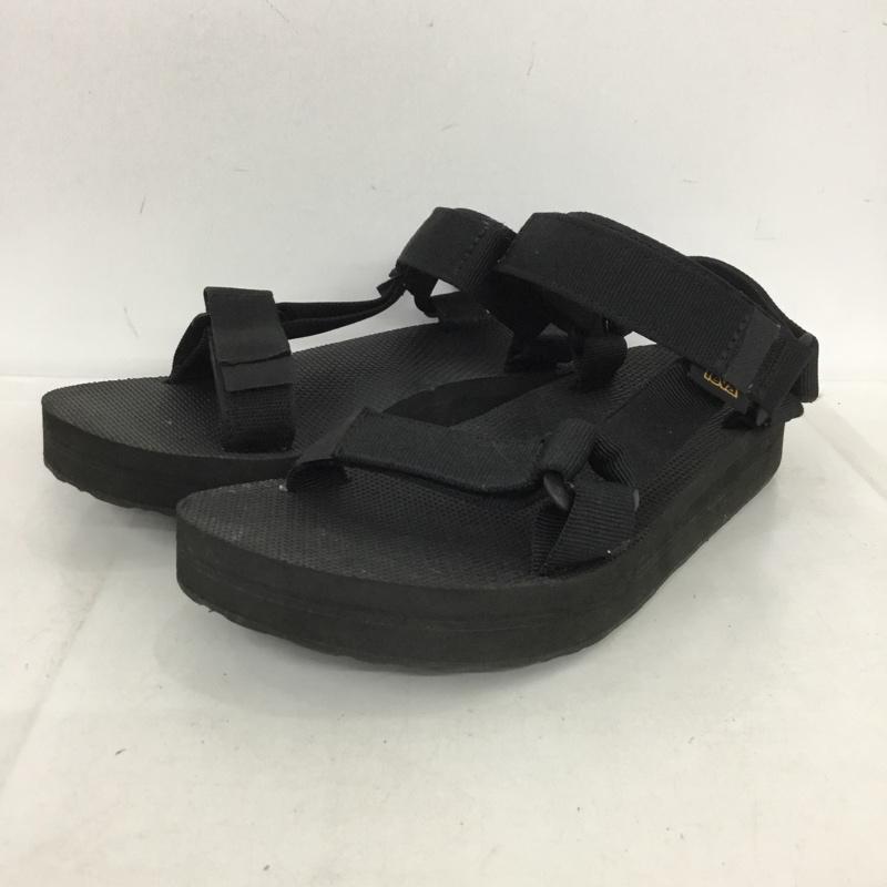 テバ Teva サンダル サンダル 1117150 MID UNIVERSAL 厚底サンダル 25cm 25.0cm ロゴ、文字 黒 / ブラック / メンズ USED 古着 中古 10136305