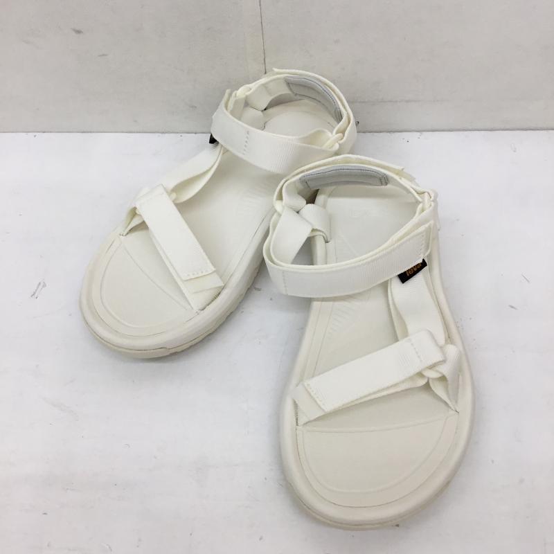 テバ Teva サンダル サンダル FM1223K 24.0cm ロゴ、文字 白 / ホワイト / レディース USED 古着 中古 10135132