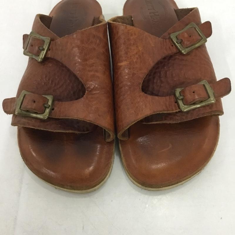 古着 USED サンダル サンダル LEFT HAND レザー 無地 茶 / ブラウン / メンズ USED 古着 中古 10138038