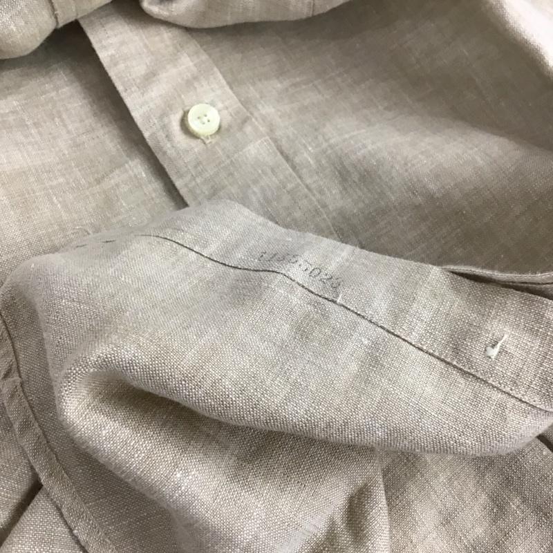 ブルックスブラザーズ BROOKS BROTHERS シャツ、ブラウス 長袖 ボタンダウンシャツ M 無地 ベージュ / ベージュ / メンズ USED 古着 中古 10131424