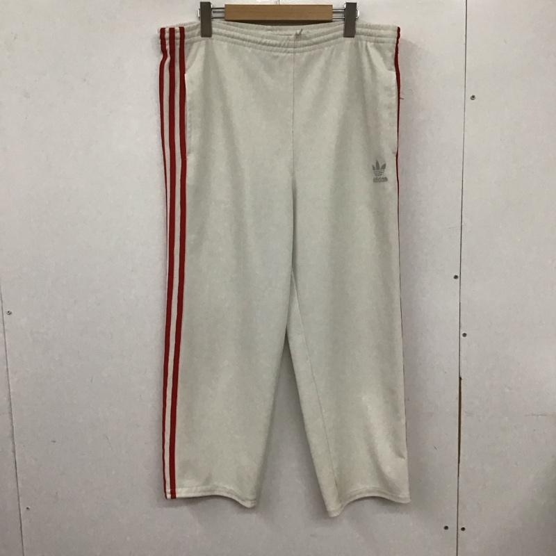 アディダス adidas ボトムス ボトムス ジャージ M 無地 X ロゴ、文字 白 / ホワイト / メンズ USED 古着 中古 10134457