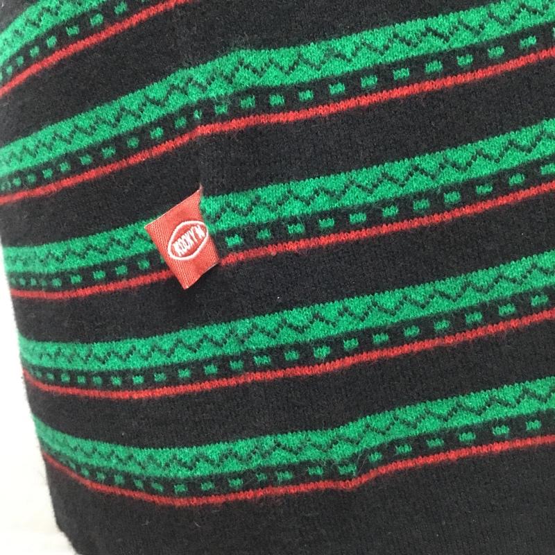 クーキー KOOKY N ポロシャツ 半袖 半袖ポロシャツ カラーシャツ 半袖カットソー FREE ボーダー柄 マルチカラー / マルチカラー /  メンズ USED 古着 中古 10113306