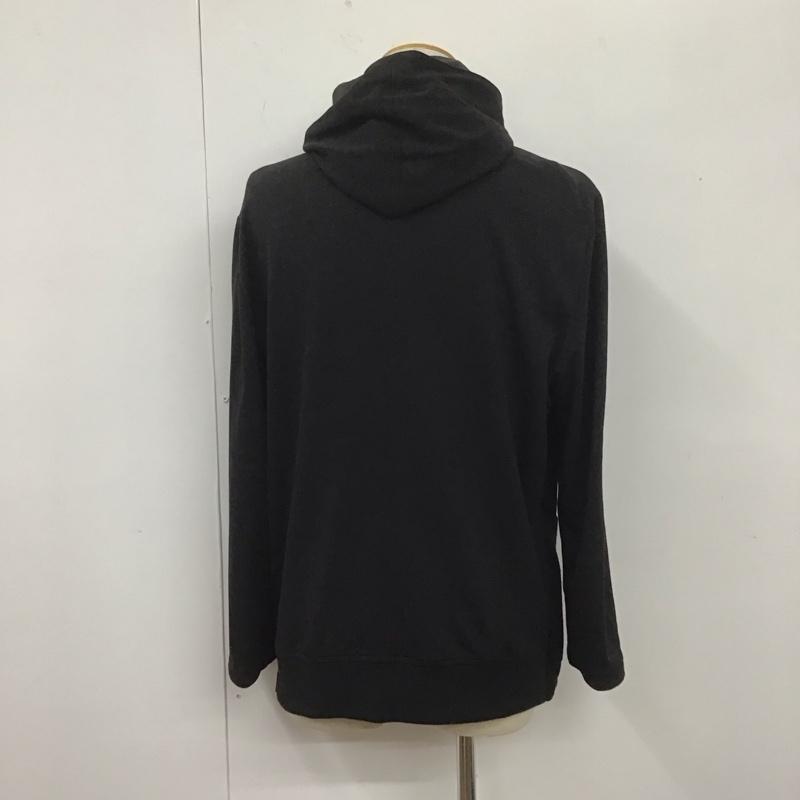 ザラメン ZARA MAN パーカー 長袖 長袖パーカー フード付きパーカー 無地スウェット トレーナー ジップアップパーカー XXL 無地 黒 / ブラック / メンズ USED 古着 中古 10107474