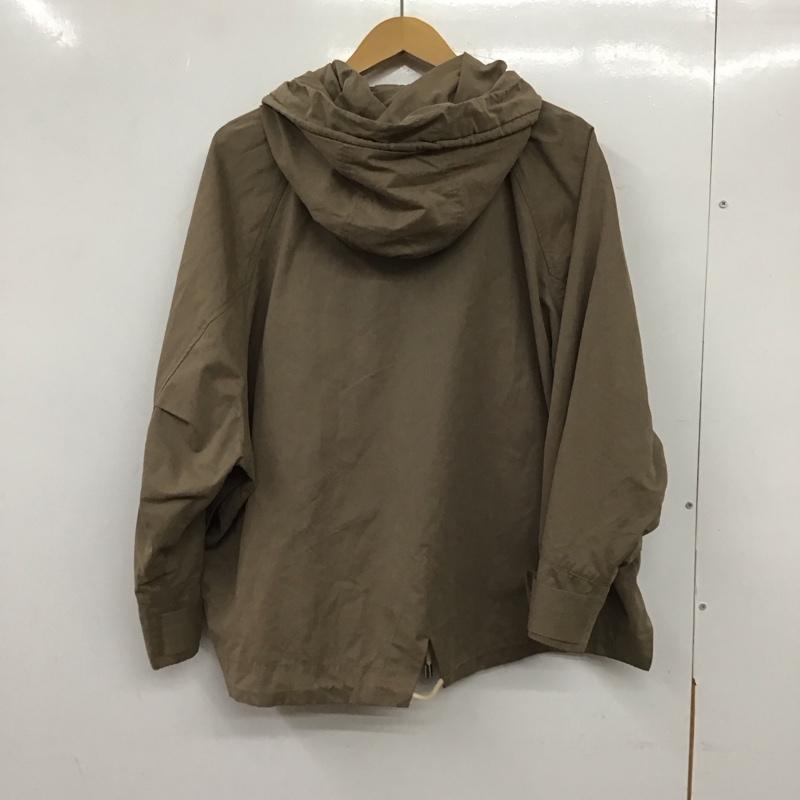ザラ ZARA ジャケット、上着 ジャケット、ブレザー ジップアップパーカージャケット アウター M 無地 茶 / ブラウン / レディース USED 古着 中古 10136786