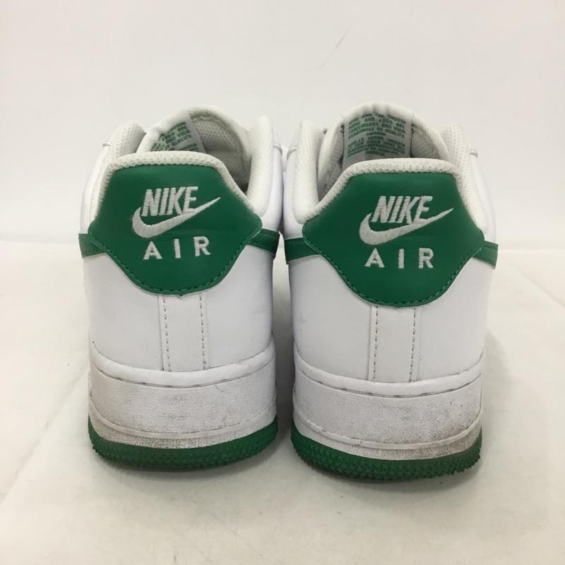ナイキ NIKE スニーカー スニーカー FJ4146 102 AIR FORCE1 07 27cm 箱有 27.0cm ロゴ、文字 白 / ホワイト / X 緑 / グリーン / メンズ USED 古着 中古 10137993