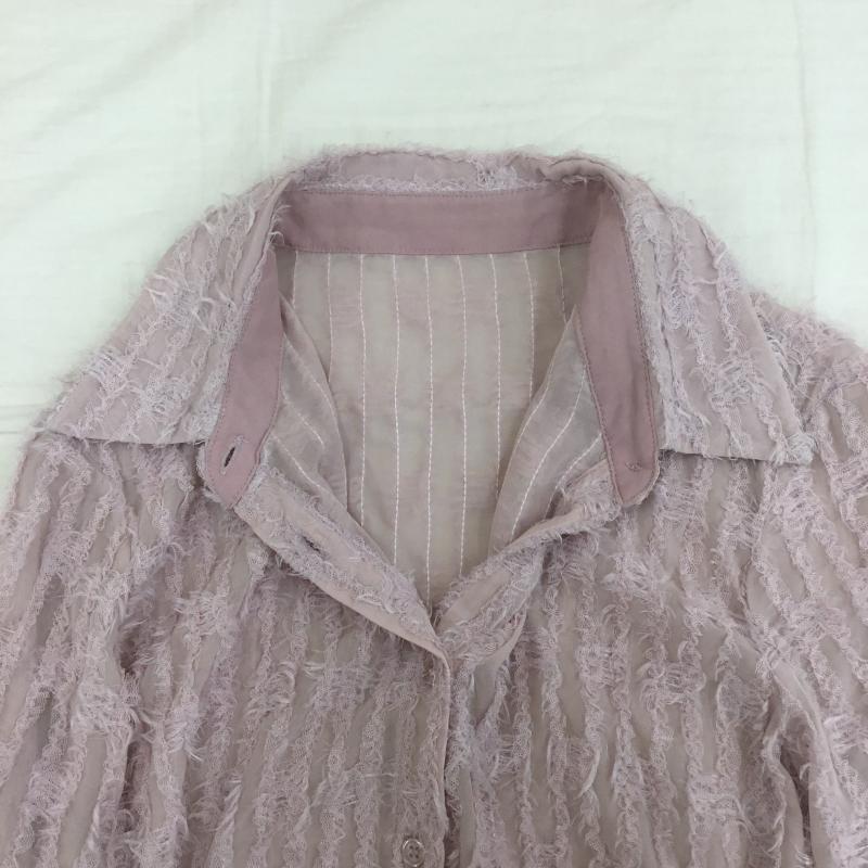 ココ ディール COCO DEAL シャツ、ブラウス 長袖 2 無地 桃 / ピンク / レディース USED 古着 中古 10134734