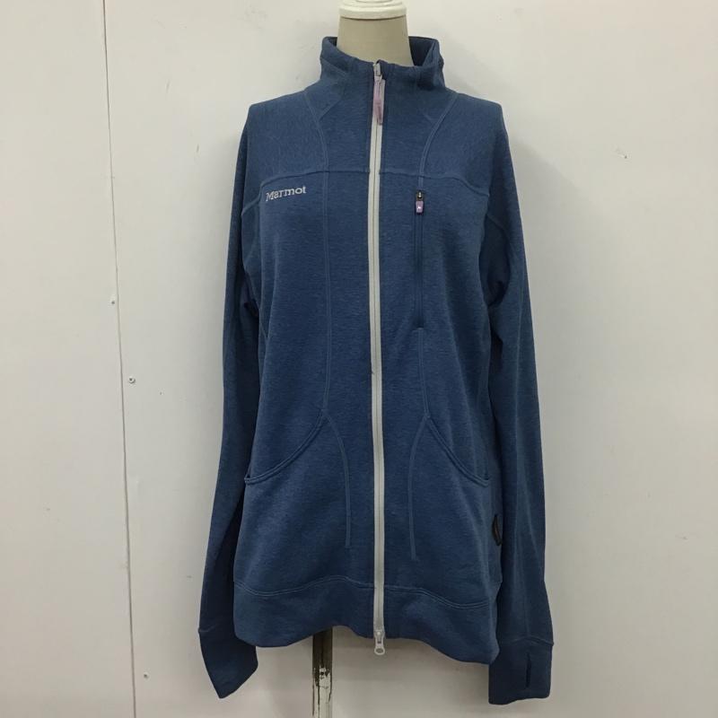 マーモット Marmot ジャケット、上着 ジャケット、ブレザー ジップアップジャケット ジャンパー アウター スポーツウェア XL ロゴ、文字 青 / ブルー / レディース USED 古着 中古 10105625