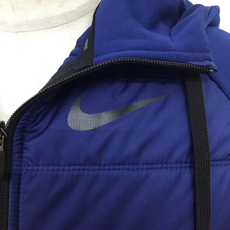 ナイキ NIKE パーカー 長袖 cj5170-492 ジップアップジャケット パーカー S ロゴ、文字 青 / ブルー / メンズ USED 古着 中古 10126789