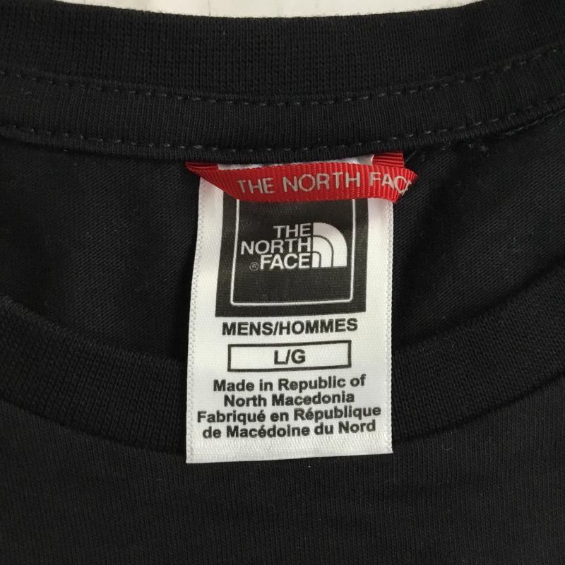 ザノースフェイス THE NORTH FACE Tシャツ 半袖 半袖カットソー プリントTシャツ クルーネックカットソー L プリント 黒 / ブラック /  メンズ USED 古着 中古 10110000