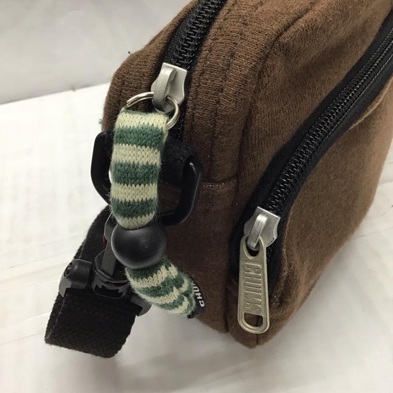 チャムス CHUMS ショルダーバッグ ショルダーバッグ ロゴ、文字 茶 / ブラウン / メンズ USED 古着 中古 10115063