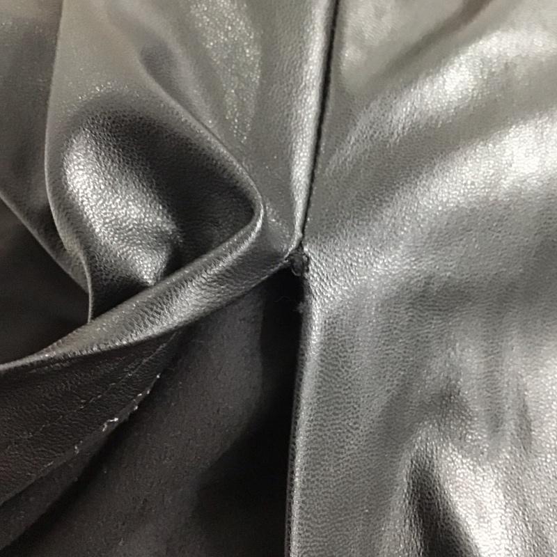 ザラ ZARA ワンピース ロングスカート ノースリーブタイトワンピース フェイクレザーワンピース S 無地 黒 / ブラック / レディース USED 古着 中古 10137573
