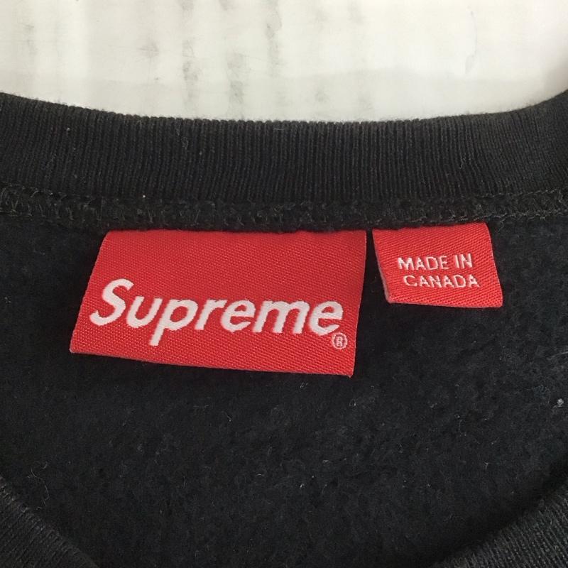 シュプリーム Supreme トレーナー 長袖 スモールボックスロゴ スウェット 裏起毛 L ワンポイント 黒 / ブラック / メンズ USED 古着 中古 10107819