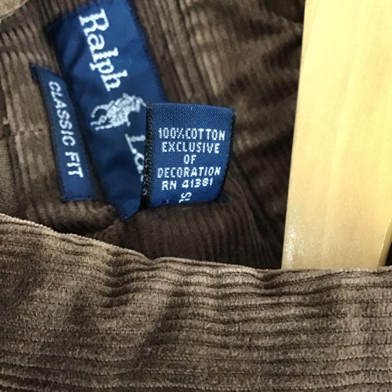 ラルフローレン RALPHLAUREN シャツ、ブラウス 長袖 長袖シャツ コーデュロイシャツ カジュアルシャツ XL ロゴ、文字 茶 / ブラウン / メンズ USED 古着 中古 10147826