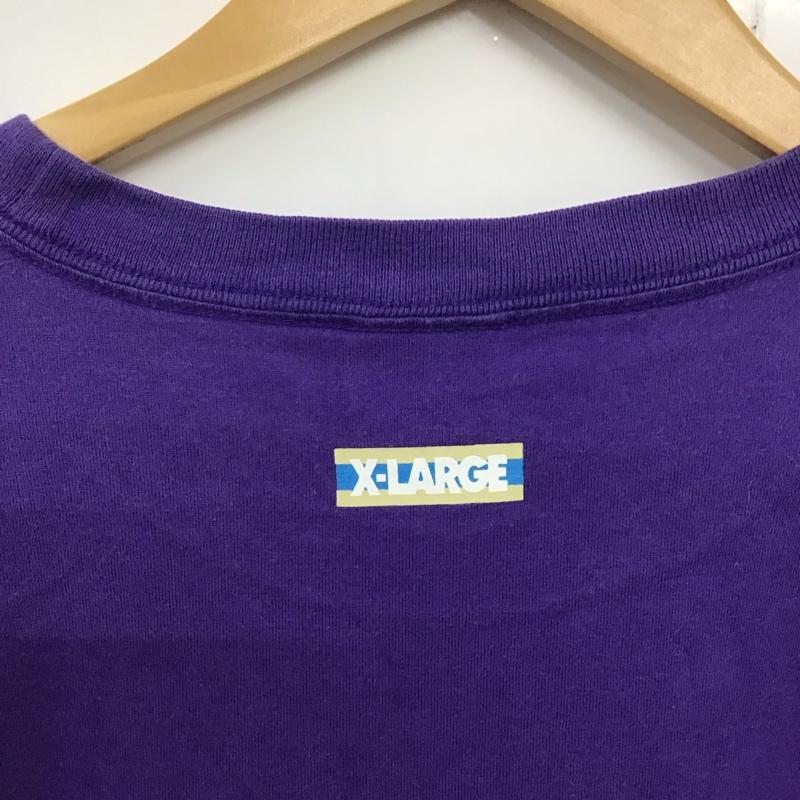 エクストララージ XLARGE Tシャツ 半袖 半袖カットソー プリントTシャツ クルーネックカットソー L プリント 紫 / パープル / メンズ USED 古着 中古 10137234