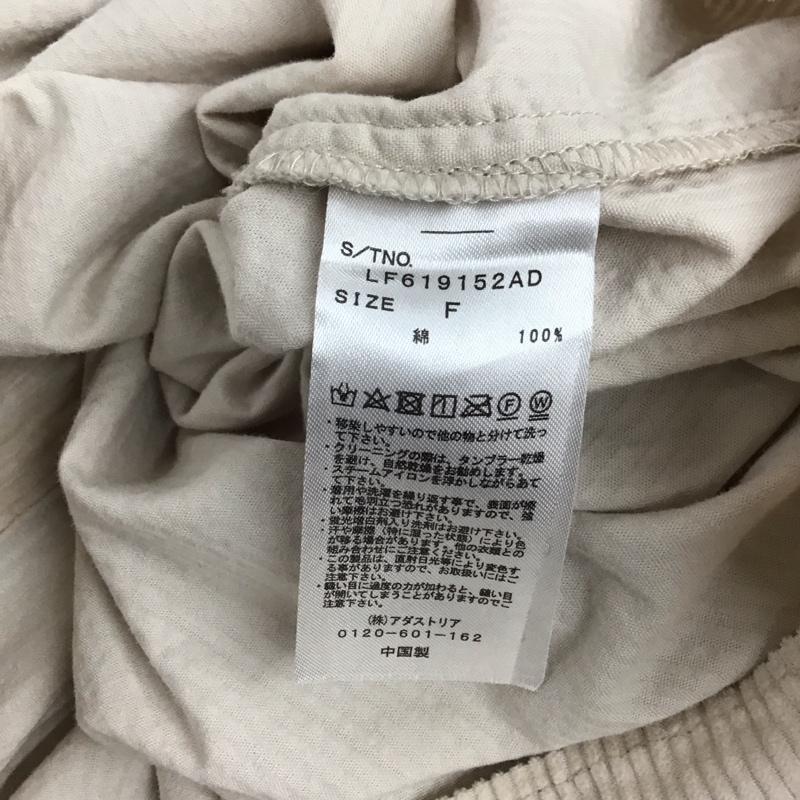 ローリーズファーム LOWRYS FARM シャツ、ブラウス 長袖 コーデュロイ FREE 無地 アイボリー / アイボリー / レディース USED 古着 中古 10121187