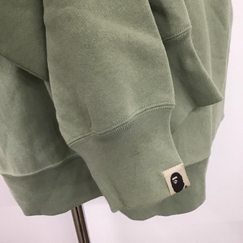 アベイシングエイプ A BATHING APE トレーナー 長袖 スウェット XXL ロゴ、文字 薄緑 / ライトグリーン / メンズ USED 古着 中古 10107424