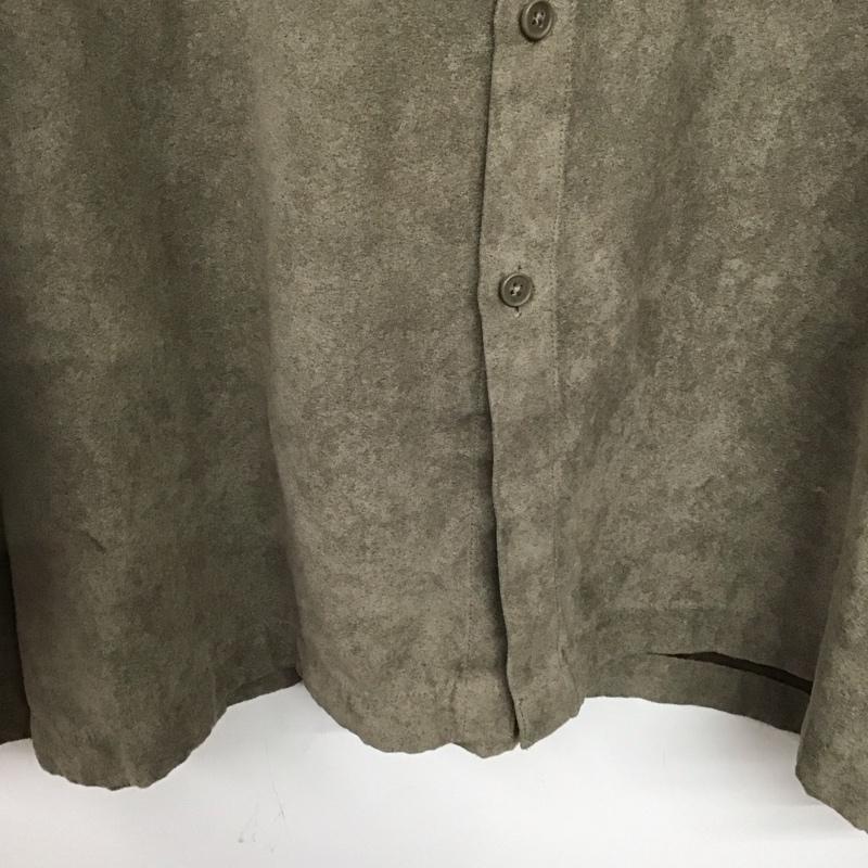ウ゛ァンヒューゼン VANHEUSEN シャツ、ブラウス 長袖 長袖シャツ 無地シャツ カラーシャツ XXL 無地 茶 / ブラウン / メンズ USED 古着 中古 10138782