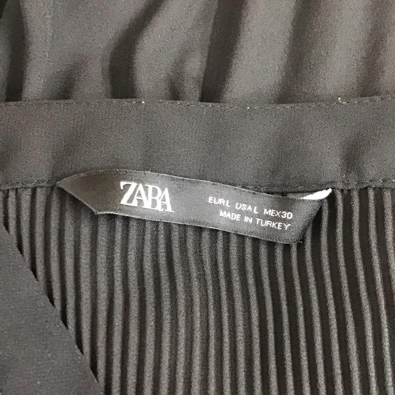 ザラ ZARA シャツ、ブラウス 長袖 L 無地 黒 / ブラック / レディース USED 古着 中古 10109358