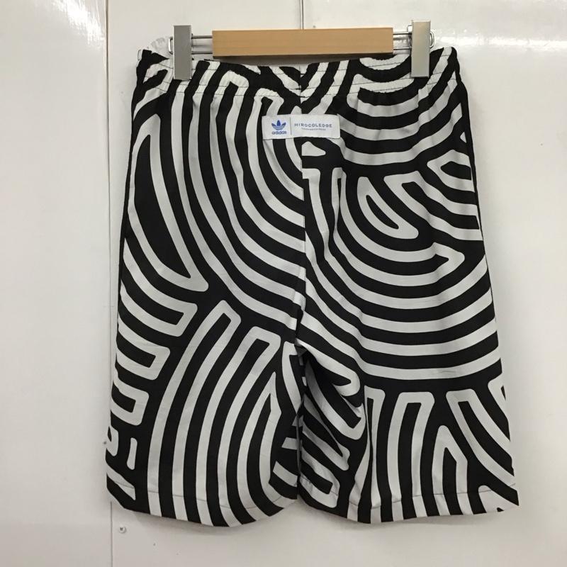 アディダス adidas パンツ ショートパンツ ショートパンツ ハーフパンツ カジュアルパンツ ヒョウ柄・レオパード柄 白 / ホワイト / X 黒 / ブラック /  メンズ USED 古着 中古 10123690