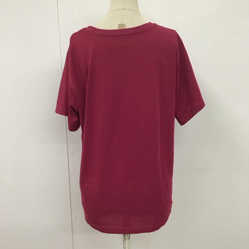 モンベル mont-bell Tシャツ 半袖 1114179 WICT 半袖カットソー プリントTシャツ XL ロゴ、文字 えんじ / ワインレッド / レディース USED 古着 中古 10126493