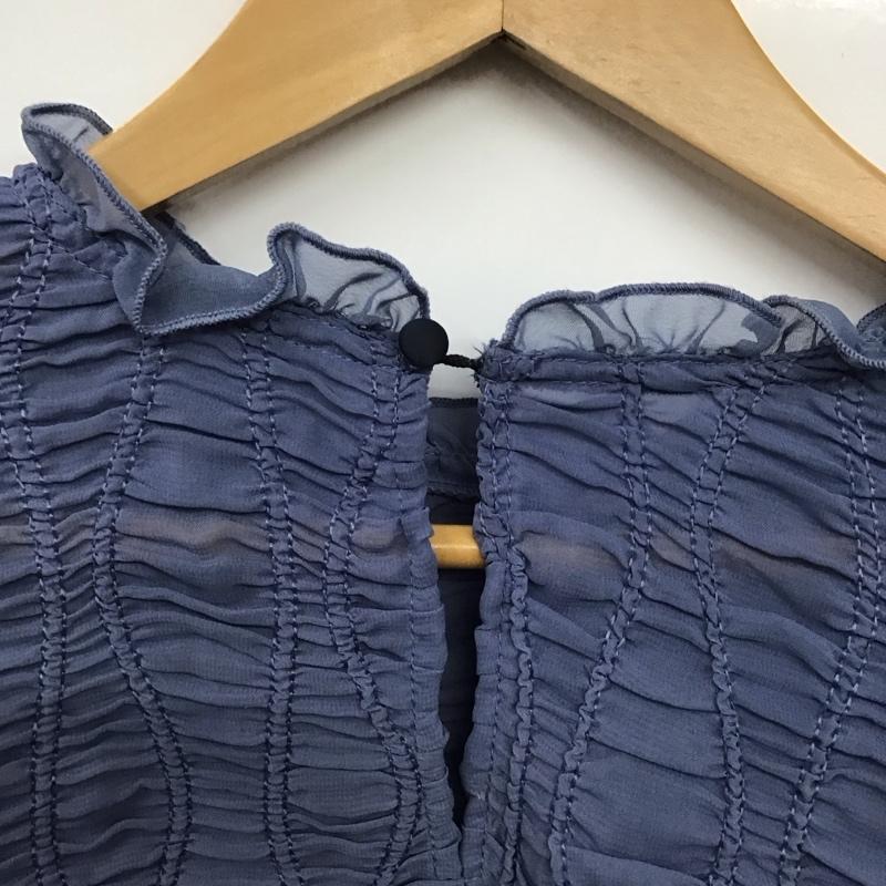 スライ SLY カットソー 長袖 030FSY30-1290 DUMPLING LACY TOPS FREE 無地 青 / ブルー / レディース USED 古着 中古 10130633