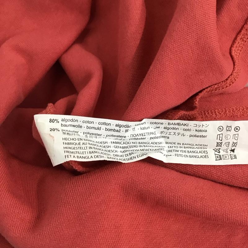 ザラ ZARA カットソー 半袖 M 無地 桃 / ピンク / レディース USED 古着 中古 10130368