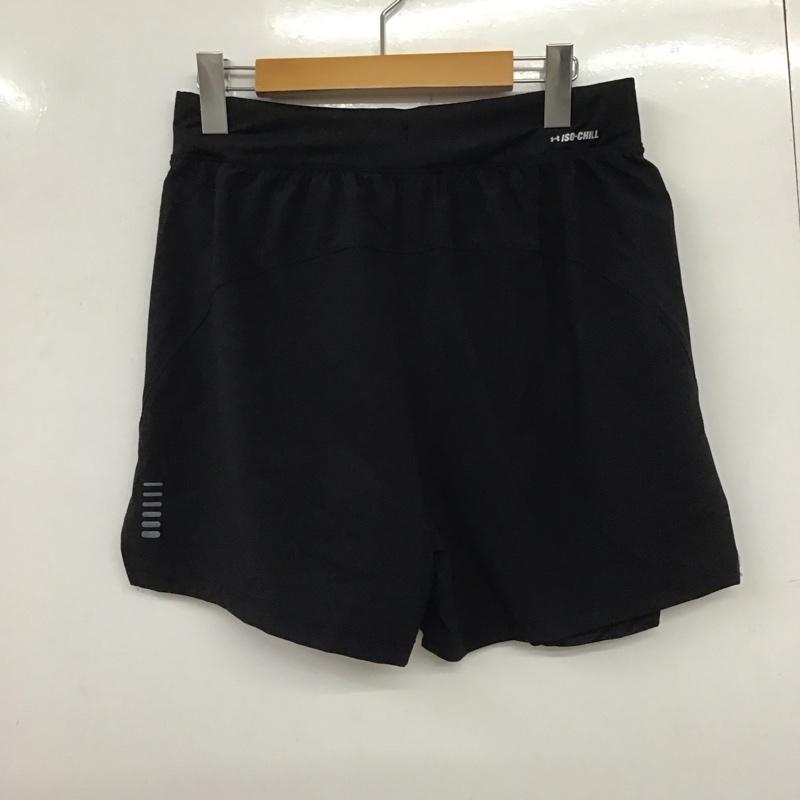 アンダーアーマー UNDER ARMOUR パンツ ショートパンツ L ロゴ、文字 X プリント 黒 / ブラック / メンズ USED 古着 中古 10133102