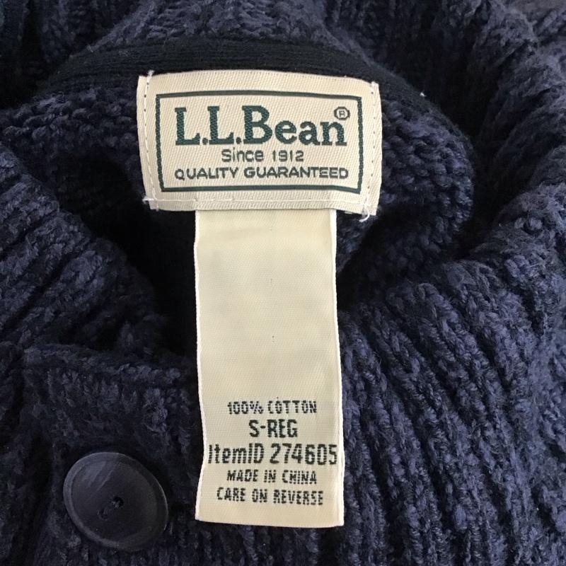 エルエルビーン L.L.Bean ニット、セーター 長袖 長袖ニット 長袖カットソー リブニット セーター ヘンリーネック S 無地 紺 / ネイビー / メンズ USED 古着 中古 10111130
