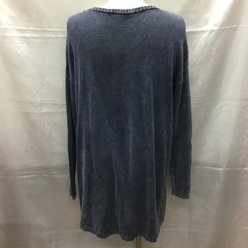 ブルーラウンジ BLUE LOUNGE ニット、セーター 長袖 FREE 無地 インディゴ / インディゴ / メンズ USED 古着 中古 10108950