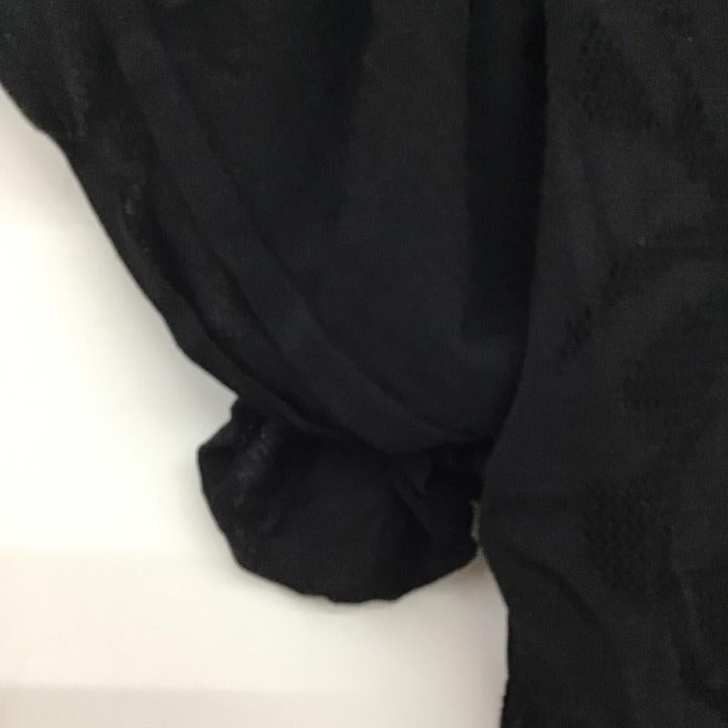 ザラ ZARA カットソー 半袖 L 無地 黒 / ブラック / レディース USED 古着 中古 10136479
