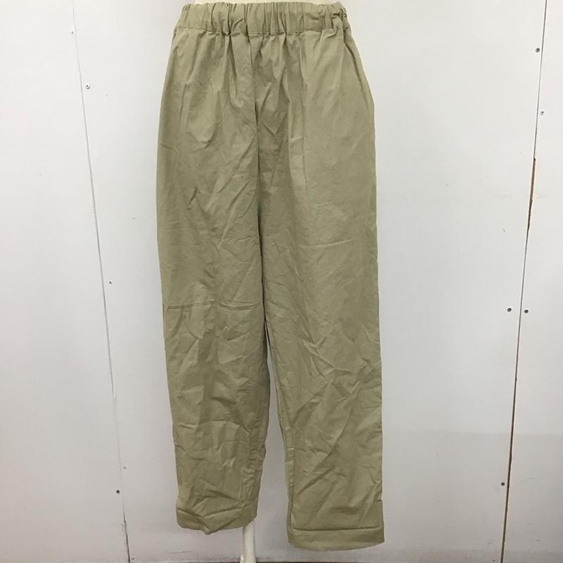 ひより HIYORI ボトムス ボトムス AM-0297 ワイドパンツ イージーパンツ FREE 無地 ベージュ / ベージュ / レディース USED 古着 中古 10107375