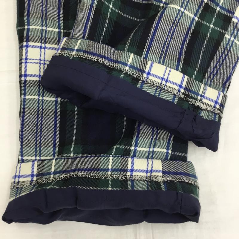 マカフィー MACPHEE パンツ スラックス 40 チェック 青 / ブルー / X 緑 / グリーン / レディース USED 古着 中古 10138290